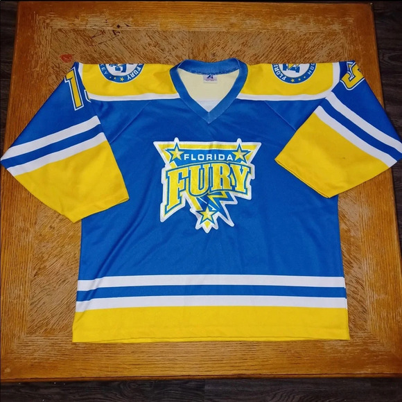 Florida fury hockey jersey bundle of 2 size-adults M see pictures for reference - Picture 1 of 7